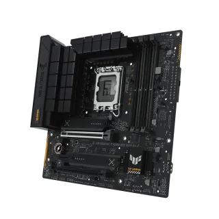 【ASUS 華碩】TUF GAMING B760M-BTF WIFI D4 背插式 主機板+華碩 A21 追影 黑 玻璃透測機殼