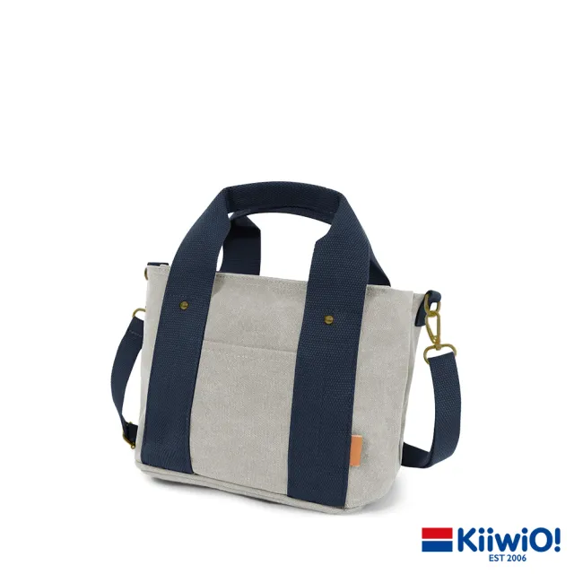 【Kiiwi O！官方直營】日本同步多隔層厚磅帆布兩用托特包 MISA 多色選(斜背包/兩用包/多隔層/托特包)