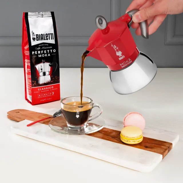 【Bialetti 比亞樂堤】電火摩卡壺不鏽鋼4杯份-公司貨(電磁爐適用/咖啡機/原廠保固2年)