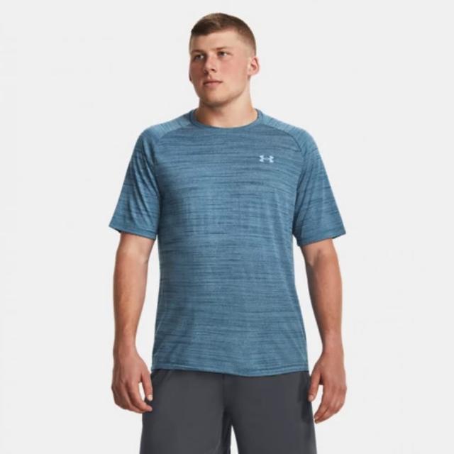 【UNDER ARMOUR】上衣 男款 短袖上衣 運動 Tiger Tech 2.0 SS 藍 1377843426(S1094)