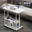 【美學家】移動床邊桌(多色可選 三層置物 移動方便)