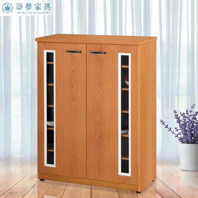 【Build dream 築夢家具】2.7尺 防水塑鋼 壓克力開門鞋櫃