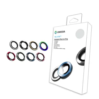 【Oweida】iPhone 15Pro 三眼 星耀鋁金屬鏡頭保護鏡 鏡頭環
