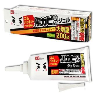 【日本激落君LEC】黑黴君鹼性凝膠除黴膏大容量200g /盒(附平鏟刮板1入浴室廁所磁磚隙縫洗衣機膠圈防黴)