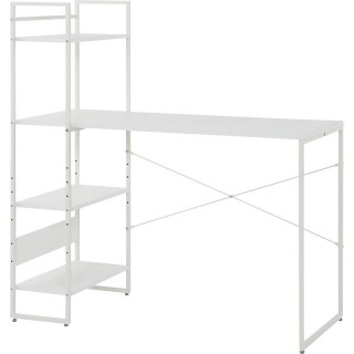 【NITORI 宜得利家居】◆網購限定 附架電腦桌 辦公桌 工作桌 NE002 110 WH EC(電腦桌 辦公桌)