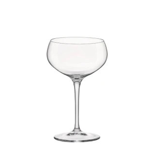 【Bormioli Rocco】無鉛水晶寬口香檳杯 250ml 6入組 20世紀系列(調酒杯 香檳杯 玻璃杯 調酒杯)