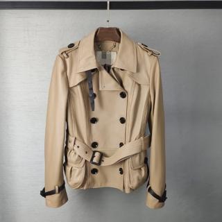 【巴黎精品】現貨+預購 皮衣外套真皮夾克(成熟短款雙排扣羊皮女外套2色a1dp78)