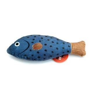 【PETA】解壓互動寵物發聲玩具 藍色星斑鯛(狗玩具 貓玩具 耐啃咬 磨牙潔齒 啾啾玩具)