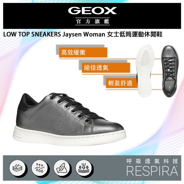 GEOX Jaysen Woman 女士低筒運動休閒鞋 藍/白(RESPIRA™ GW3F108-40)