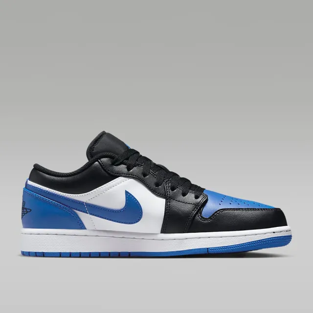 【NIKE 耐吉】休閒 籃球鞋 運動鞋 AIR JORDAN 1 LOW 男鞋 藍黑(553558140)