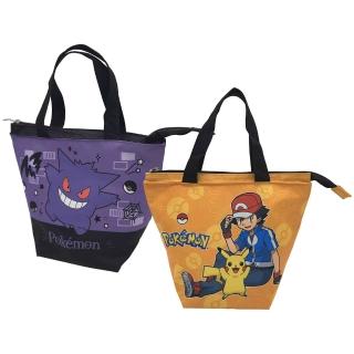 【POKEMON 精靈寶可夢】餃型便當袋2件組(梗鬼+小智&皮卡丘)