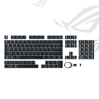 【ASUS 華碩】ROG PBT RX 光軸鍵帽(二色成型)