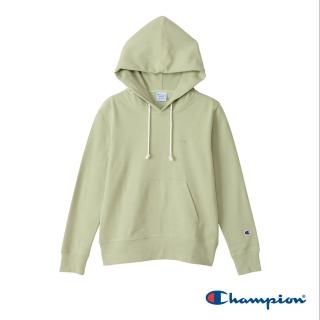 【Champion】官方直營 女款-小C 刺繡連帽上衣-淺綠色(CW-T108-580)