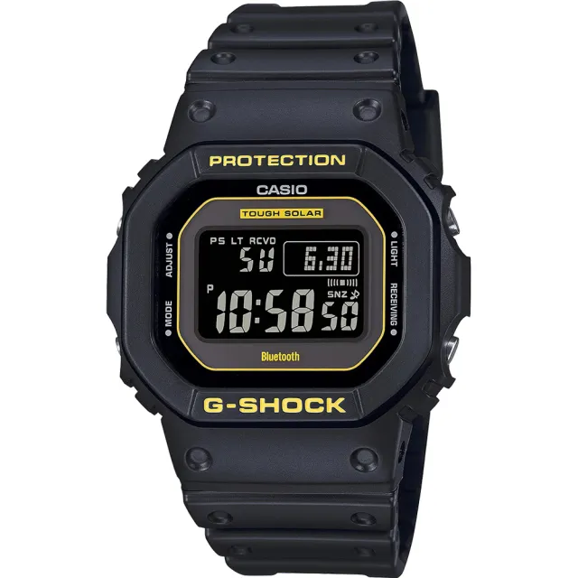 CASIO 卡西歐】G-SHOCK 黑黃配色系列方形電子手錶(GW-B5600CY-1