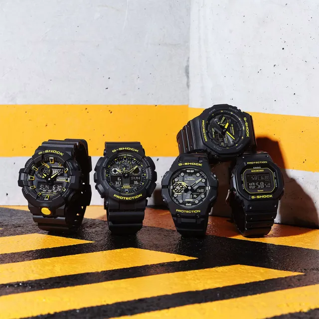 CASIO 卡西歐】G-SHOCK 黑黃配色系列方形電子手錶聖誕禮物(GW-B5600CY