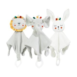 【JoyNa】寶寶安撫巾 安撫玩偶 鈴鐺親膚安撫咬咬玩具(陪睡玩偶/可啃咬/棉柔)