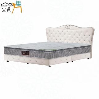【文創集】蘭寇6尺雙人加大防刮皮革床臺組合(床片＋床底＋不含床墊)
