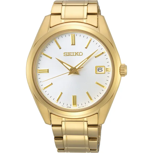 【SEIKO 精工】CS 時尚石英手錶-金/39mm 錶 生日禮 送禮(6N52-00A0K SUR314P1)