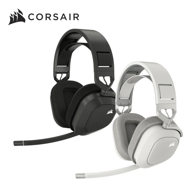 【CORSAIR 海盜船】HS80 MAX 無線耳機麥克風(消光灰/雪貂白)