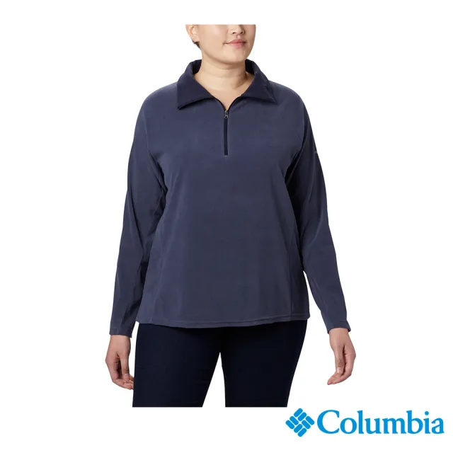 【Columbia 哥倫比亞 官方旗艦】女款-刷毛保暖半開襟上衣(UAR11310  / 2022年秋冬)