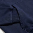 【EDWIN】男女裝 東京散策系列 東京忠犬連帽長袖T恤(丈青色)