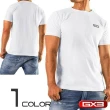 【GX3】日本經典標誌純白T恤 GX3 運動風健身短袖上衣(1入 K1072)