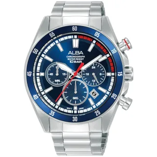【ALBA】時尚三眼計時腕錶 43.5MM(VD53-X395B / AT3J23X1)