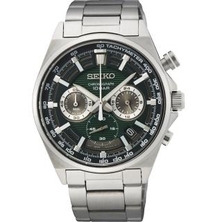 【SEIKO 精工】CS 賽車三眼計時手錶-41mm 520禮物 送禮(SSB405P1/8T63-00T0G)