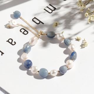 【TWINKLE】手鍊/手環 天然石飾品 韓系氣質原石淡水珍珠串珠滑釦手鍊/手環#TW0100(11款任選 現貨)