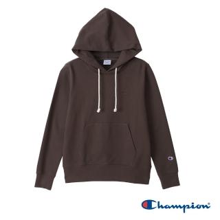 【Champion】官方直營 女款-小C 刺繡連帽上衣-深褐色(CW-T108-870)