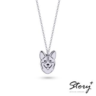 【STORY ACCESSORY】狗狗訂製純銀項鍊-柯基款