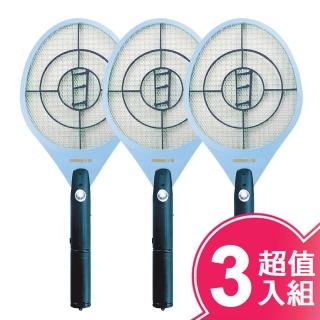 【中華豪井】特大強拍電池式電蚊拍(ZHNM-2200/超值三入組)