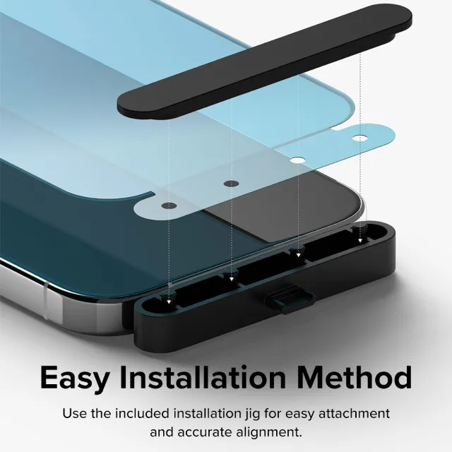 【Ringke】iPhone 15 Pro Max / Pro / Plus / 15 Tempered Glass 鋼化玻璃螢幕保護貼 附安裝工具(Rearth)