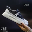【J&H collection】真皮舒適厚底小白鞋(現+預  黑色 / 白色 / 米色)