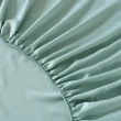 【Betrise】抗菌天絲素色枕套床包二件組-獨立筒適用加高床包- 晨暮破曉(單人)
