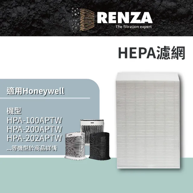 【RENZA】適用Honeywell HPA-100APTW 200 300 5150 5250 5350 空氣清淨機(HEPA濾網 濾芯)