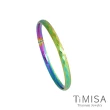 【TiMISA】格緻真愛-細版 純鈦手環(極光)