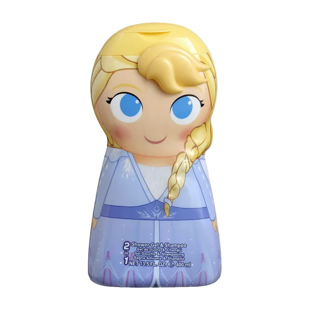 【Disney 迪士尼】Frozen Elsa 艾莎 2合1沐浴洗髮精(400ml)