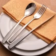 【樂邁家居】不鏽鋼  西餐餐具 餐刀 餐叉 餐勺(三件組-M號)