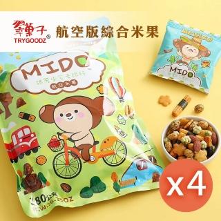 【豆之家】翠果子MIDO航空版綜合米果｜杏仁｜海苔卷｜櫻花米果｜海苔黃豆｜原味豆｜翠子(180g/袋x4)