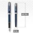 【PARKER】派克 卓爾海洋藍白夾 F尖 鋼筆 法國製造