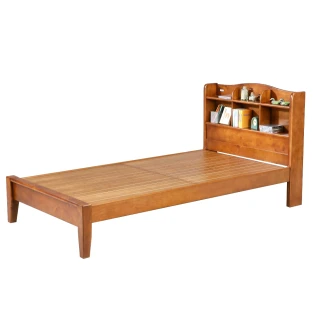 【麗得傢居】亞伯特3.5尺實木床架單人床架組