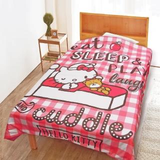 【享夢城堡】舒眠柔軟四季涼被5x6(HELLO KITTY 擁抱美夢-粉.紅)