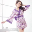 【愛衣朵拉】和服 角色扮演日本櫻花妹 露肩紫色洋裝(性感角色扮演變裝服飾)