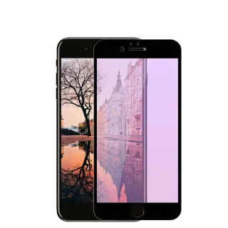 Iphone6s 6  3D全滿版覆蓋黑框藍光鋼化玻璃疏油鋼化膜保護貼玻璃貼(2入-Iphone6保護貼6S保護貼)