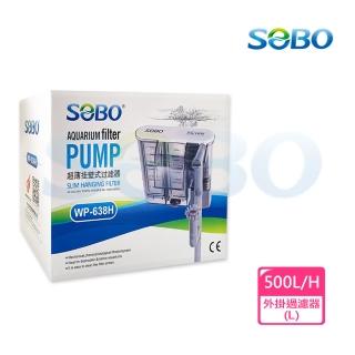 【SOBO 松寶】超薄掛壁式過濾器L+除油膜(最大出水量500L/H 適用1.5～2尺魚缸)