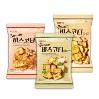 【Lotte 樂天】韓國樂天麵包餅70g(大蒜/披薩/洋蔥)