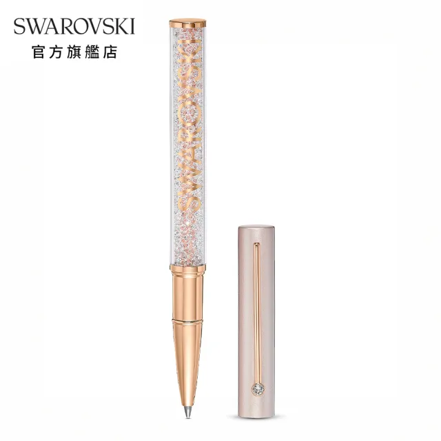 【SWAROVSKI 官方直營】Crystalline Gloss 玫金色璀璨粉圓珠筆 交換禮物(Crystalline Gloss)