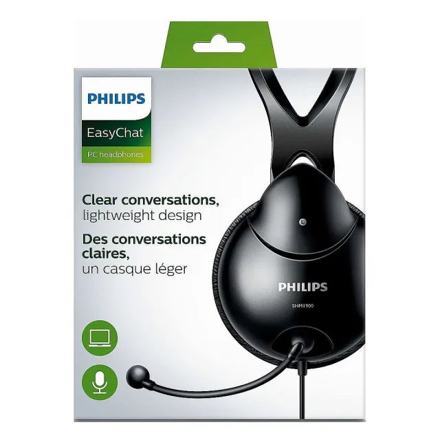 【Philips 飛利浦】頭戴式耳機麥克風(SHM1900)