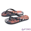 【QWQ】男款防滑夾腳人字拖鞋-海灘玩水-耐磨好穿-Aloha-黑 MIT(ABBA00805)